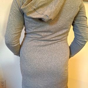 Hoodie gray dress